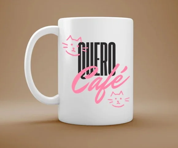 Caneca Quero Café Cat