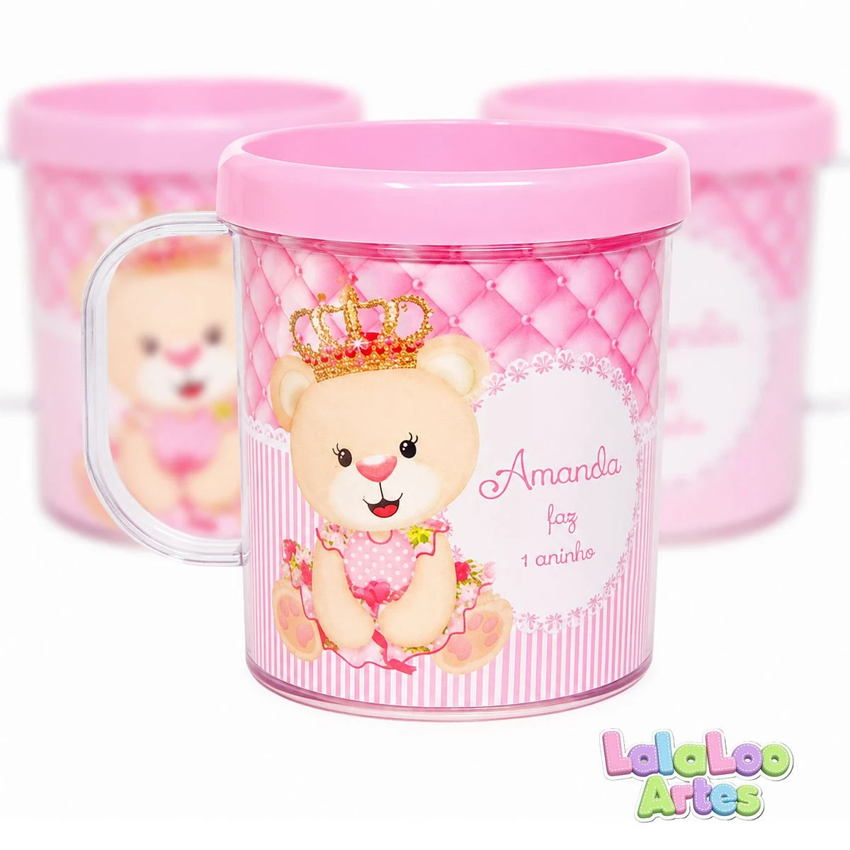 Caneca Ursinha Príncipe Personalizada