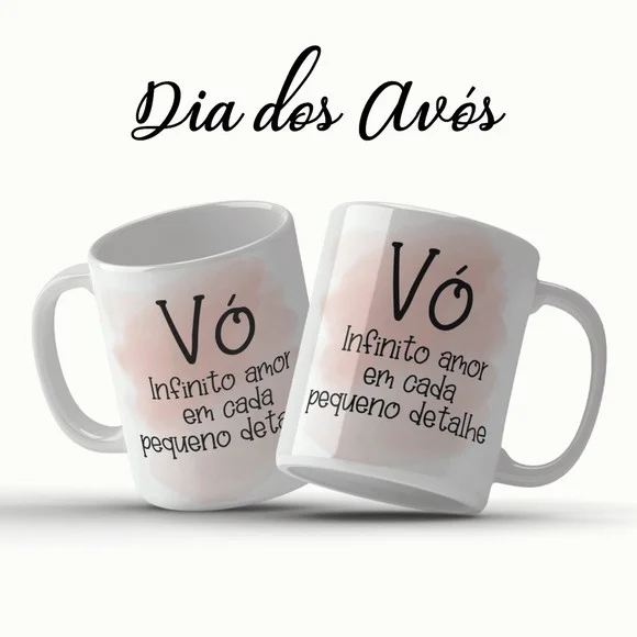 Caneca Vó Infinito Amor