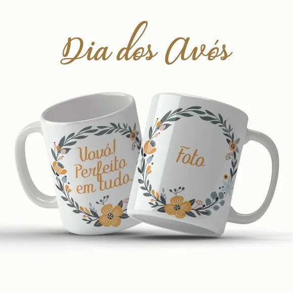 Caneca Vovó Perfeita em Tudo Personalizada com Foto
