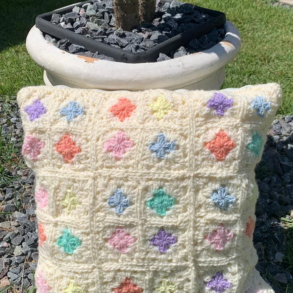 Capa de Almofada de Crochê 36 Square 40 x 40cm