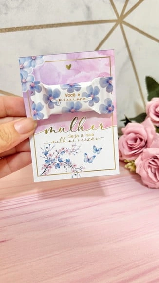 Card com Balinha Dia das Mulheres