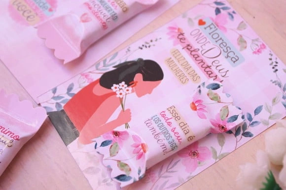 Card com Balinha Dia das Mulheres