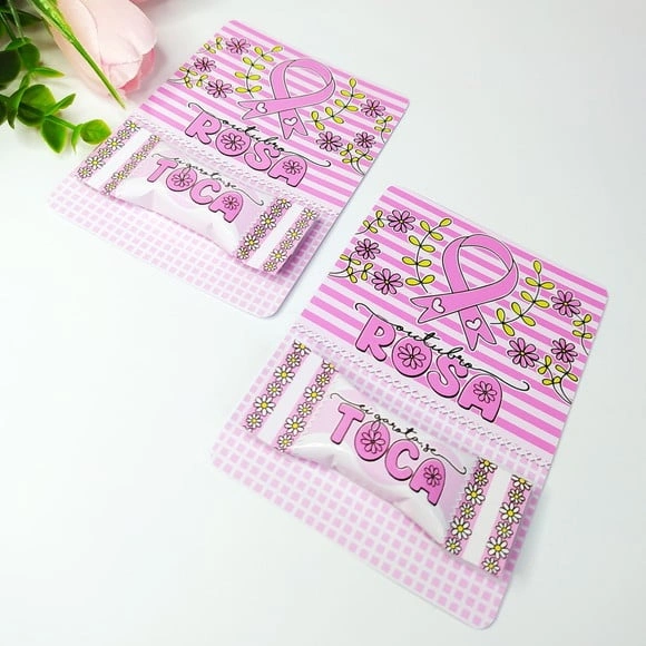 Card com Balinha Outubro Rosa