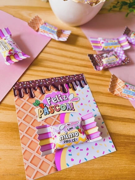 Card com Balinha Pascoa