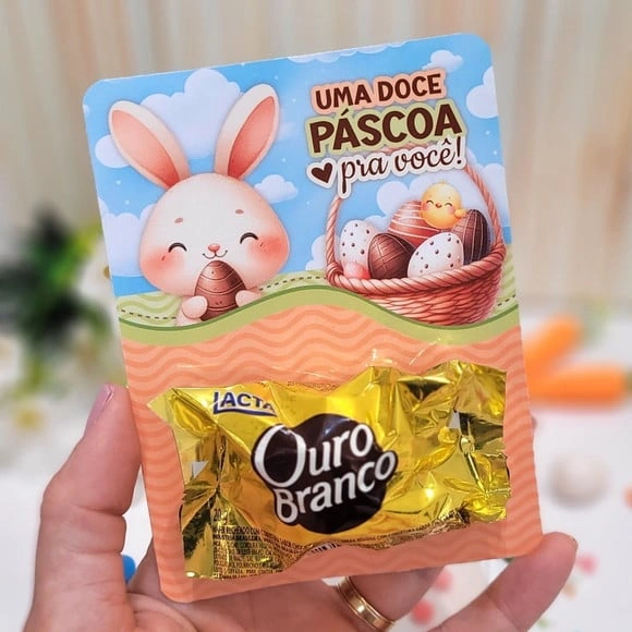 Card com Bombom Páscoa