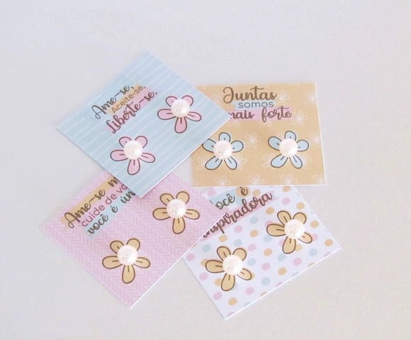 Card com Brinco Dia das Mulheres