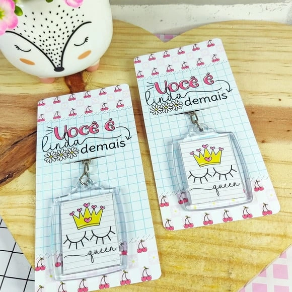 Card com Chaveiro Dia das Mulheres