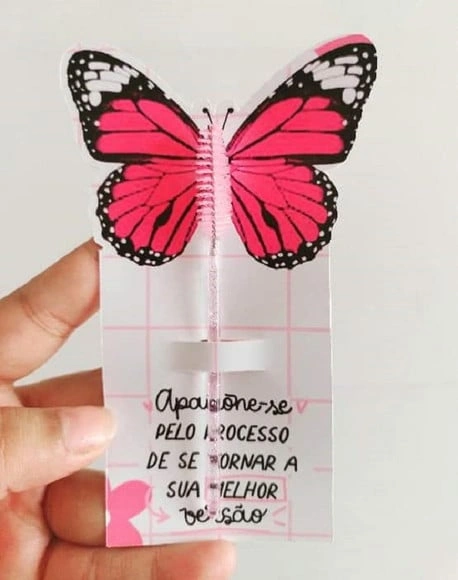 Card com Escovinha de Cílios Dia das Mulheres