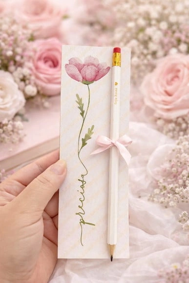Card com Lápis Dia das Mulheres