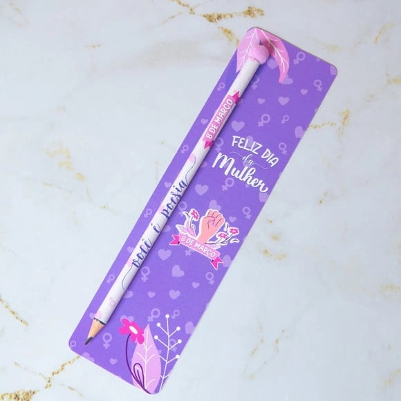 Card com Lápis Dia das Mulheres
