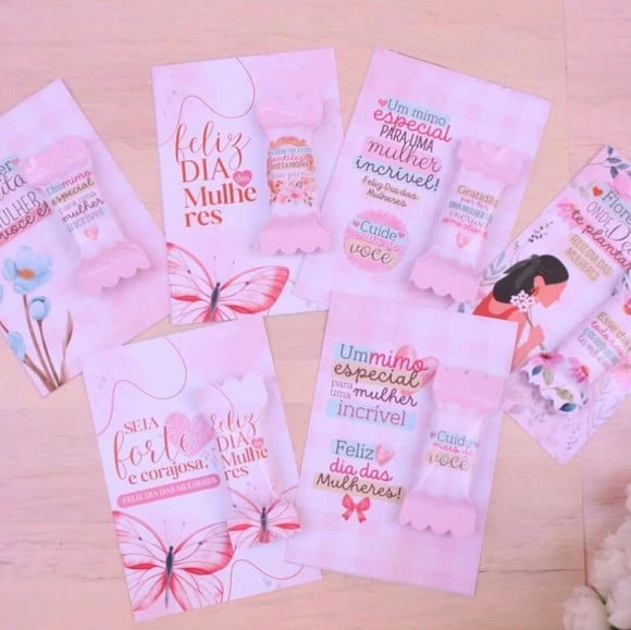 Card para Balinha Dia das Mulheres