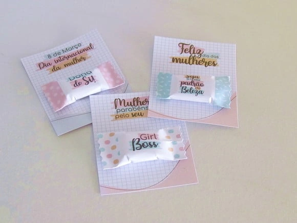 Card para Balinha Dia das Mulheres
