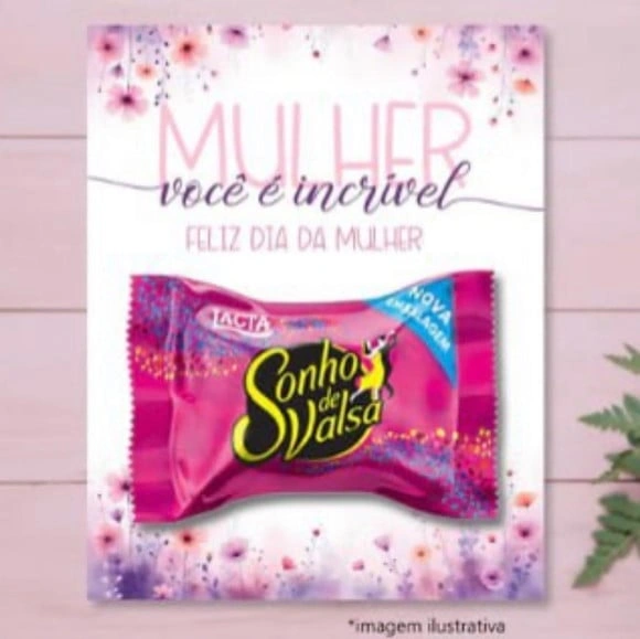 Card para Bombom Dia das Mulheres