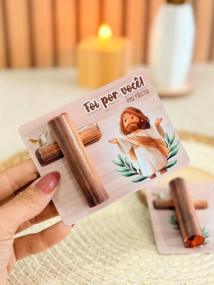 Card para Chocolate Batom Pascoa