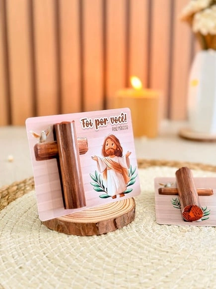 Card para Chocolate Batom Pascoa