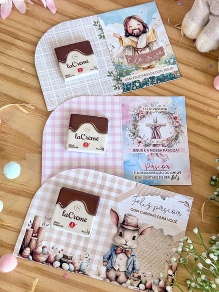 Card para Chocolate La Creme Pascoa