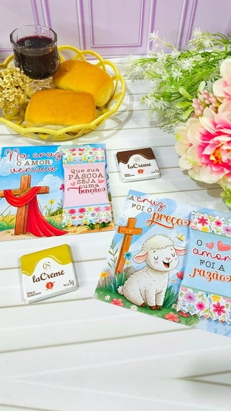 Card para Chocolate La Creme Pascoa