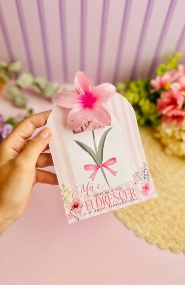 Card para Presilha Dia das Mães