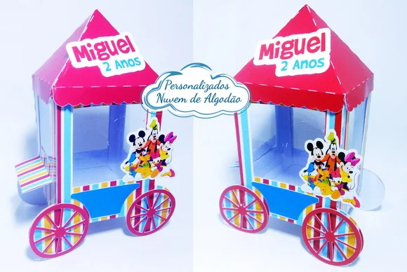 Carrinho de pipoca - Turma do Mickey