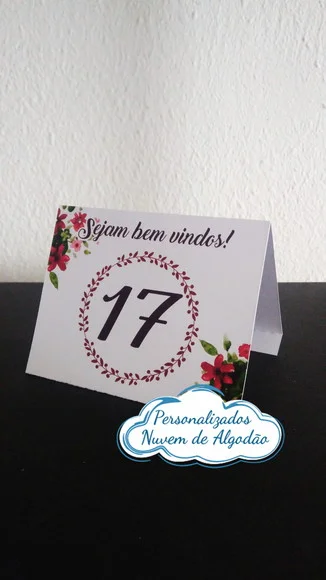 Cartão Marcação de Mesa - Casamento