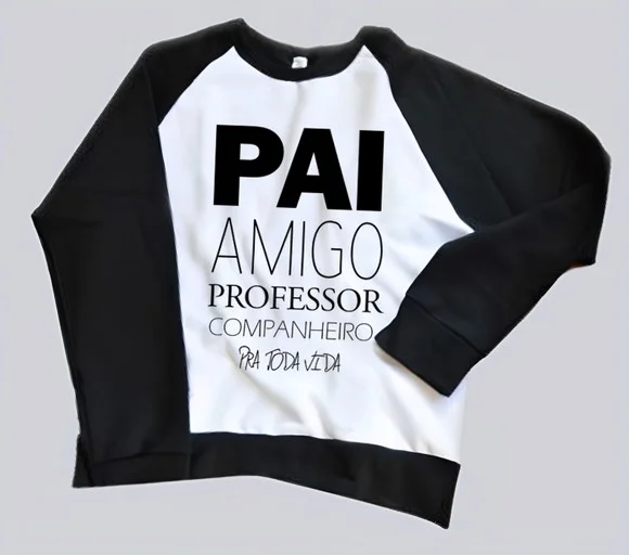 Casaco Moleton Pai Amigo Professor Companheiro pra Toda Vida