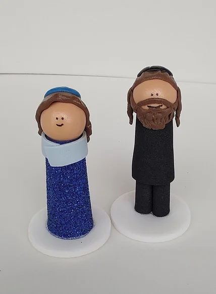 Casal de Judeus para Constelação Familiar Mesa Agua