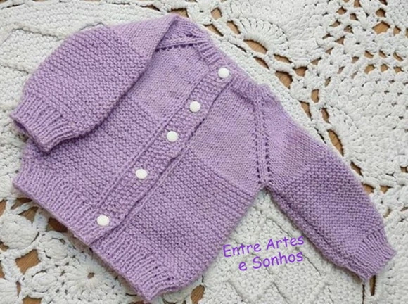 Casaquinho para Bebê em Tricô