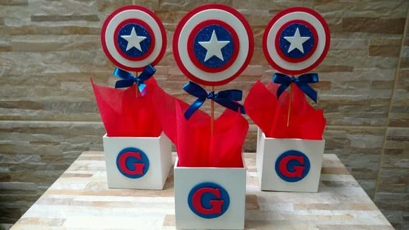 Centro de Mesa Capitão America