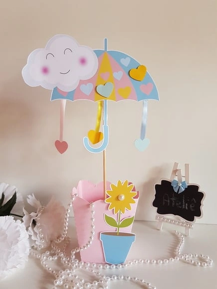 Centro de Mesa Chuva de Amor
