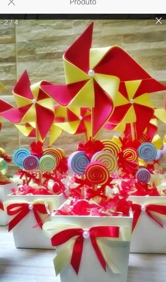 Centro de Mesa Confeitaria Kit com 15 Unidades