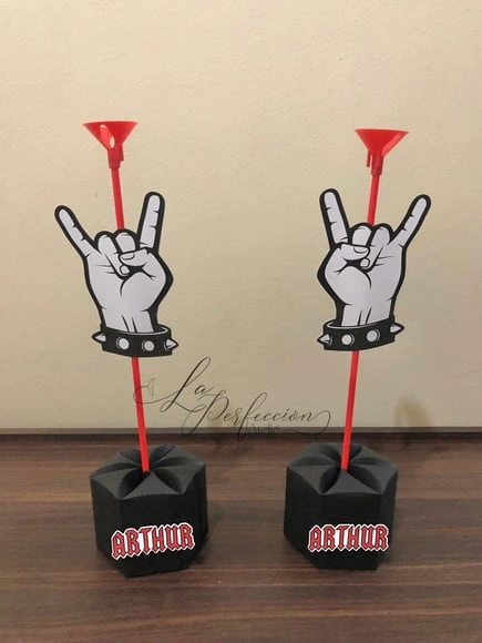 Centro de Mesa Rock