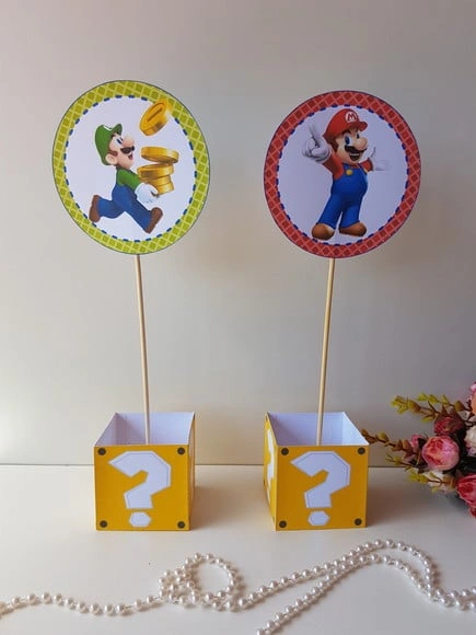 Centro de Mesa Super Mario