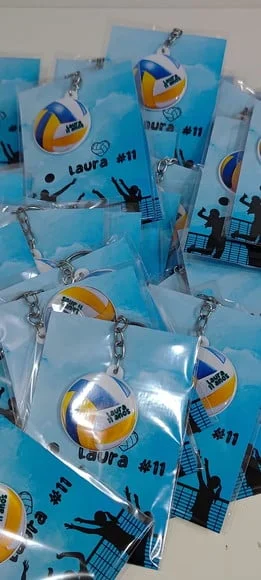 Chaveiro Bola de Vôlei * + Card e Embalagem