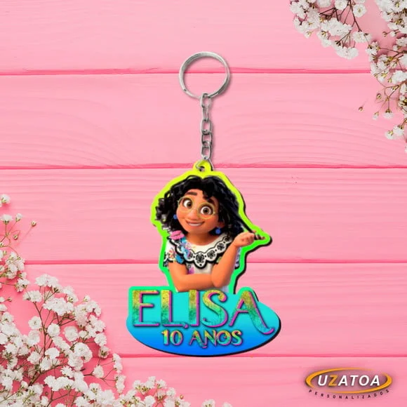 Lembrancinha Chaveiro Encanto mdf Personalizado
