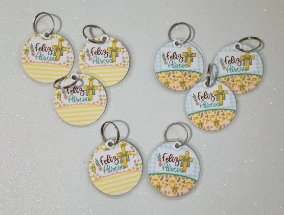 Chaveiro Lembrancinha de Páscoa Cristã Brinde Personalizado