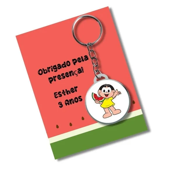 Chaveiro Magali +card e Embalagem * Adesivado