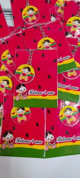 Chaveiro Magali +card e Embalagem * Adesivado