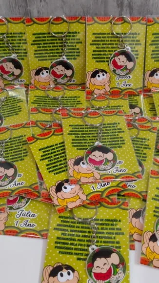 Chaveiro Magali +card e Embalagem * Resinado