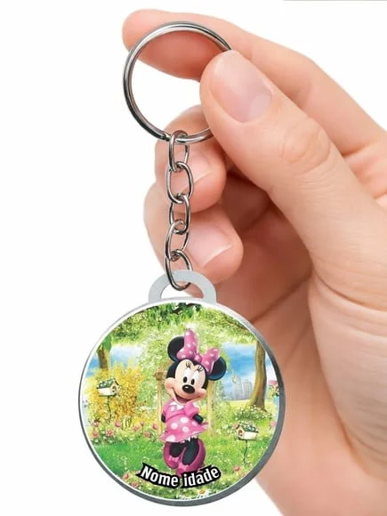 Chaveiro Minnie Rosa *