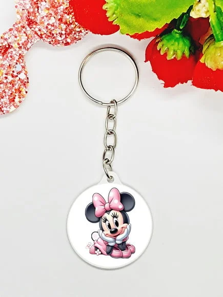 Chaveiro Minnie Rosa
