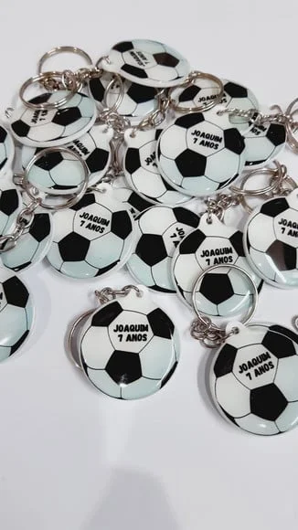 Chaveiro Personalizado de Futebol +embalagem