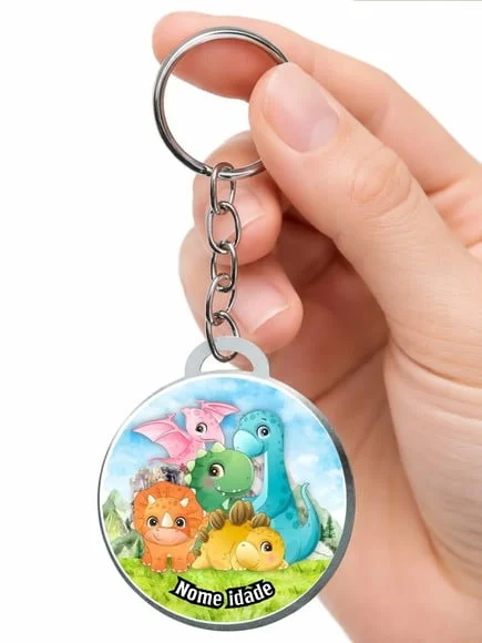 Chaveiro Personalizado Dino Baby