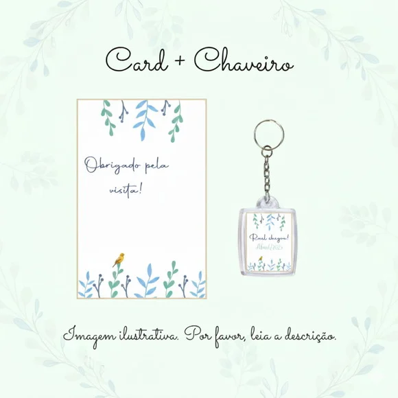 Chaveiro Personalizado Jardim Menino Lembrancinha