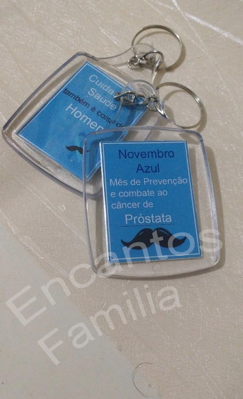 Chaveiro Personalizado Novembro Azul