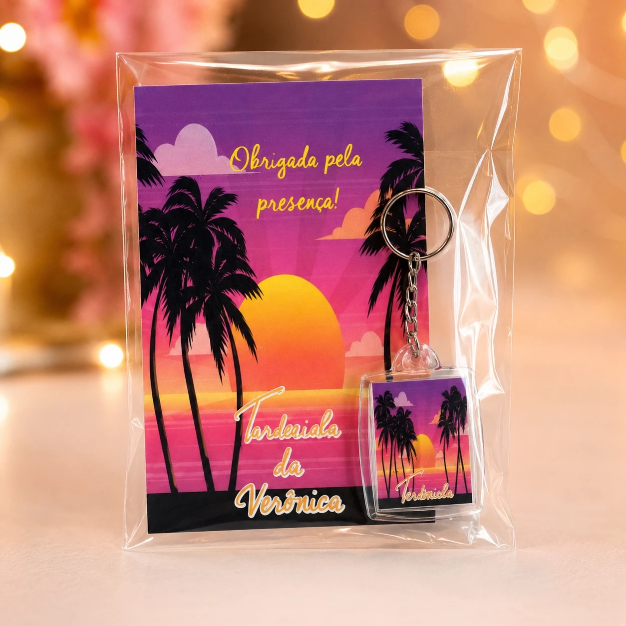 Chaveiro Personalizado Tardezinha Lembrancinha Festa Adulto