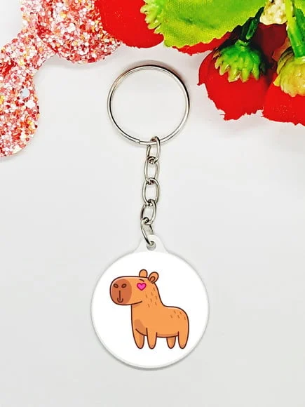 Chaveiro Resinado Capivara Fofa