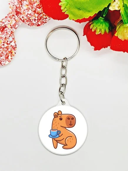 Chaveiro Resinado Capivara Fofa