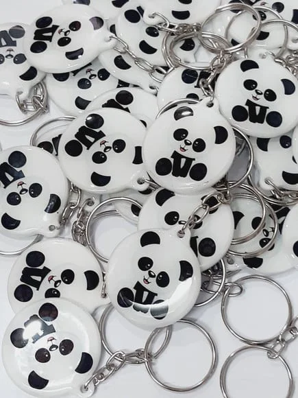 Chaveiro Resinado Panda