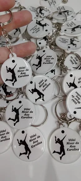 Chaveiro Vôlei Personalizado -chaveiro Resinado *